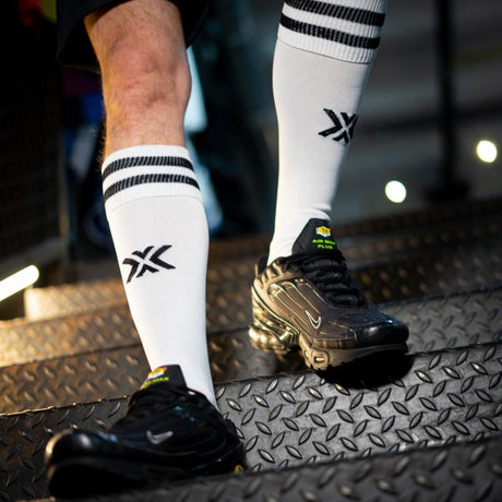 Football Socks, Daddy, White/Black from Boxer Barcelona.