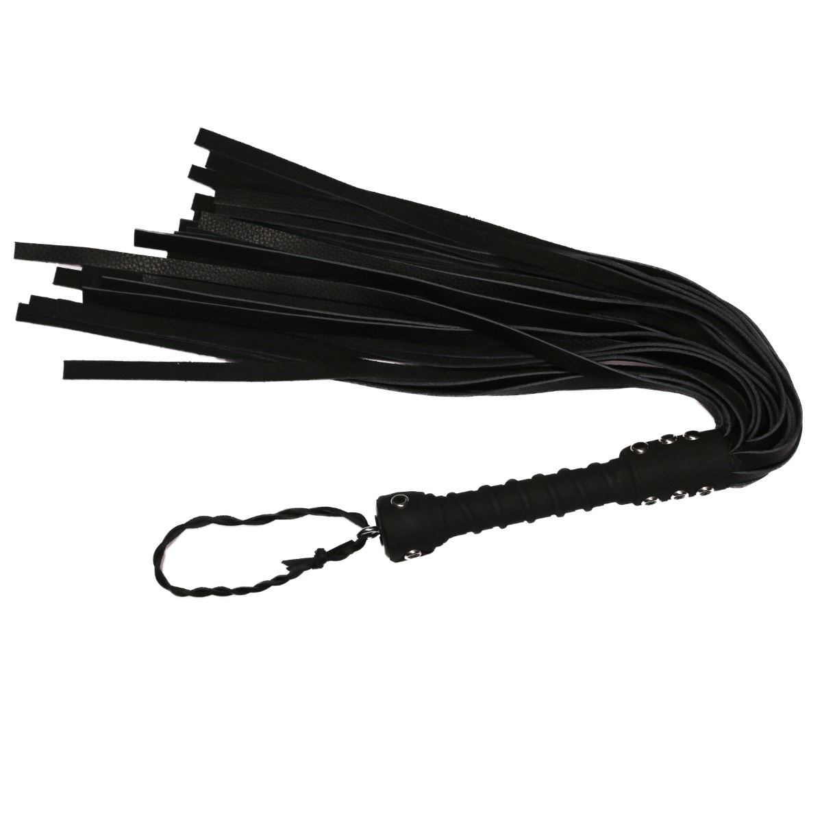 Full Size Flogger, Cowhide, Pro Grip from Bare Leatherworks.