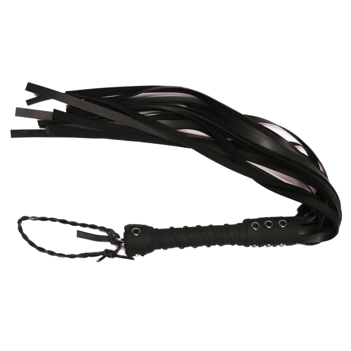 Full Size Flogger, Rubber, Pro Grip from Bare Leatherworks.