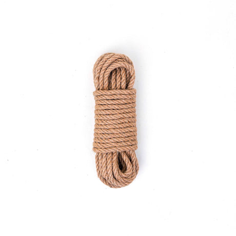 Hemp Bondage Rope, Natural, 10m from SM Domain.