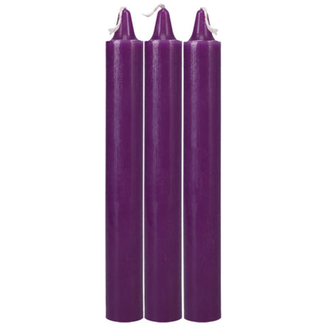 Japanese Wax Dripping Candles, Purple, 3 Pack from Doc Johnson.