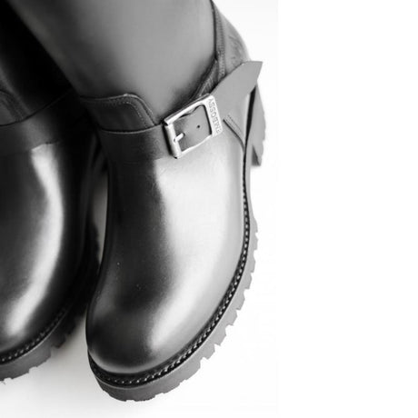 Leather Engineer Boss Biker Boots 18" from Embossy.