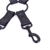 Leather Hog-tie Restraint Strap & Clips from Fetters.