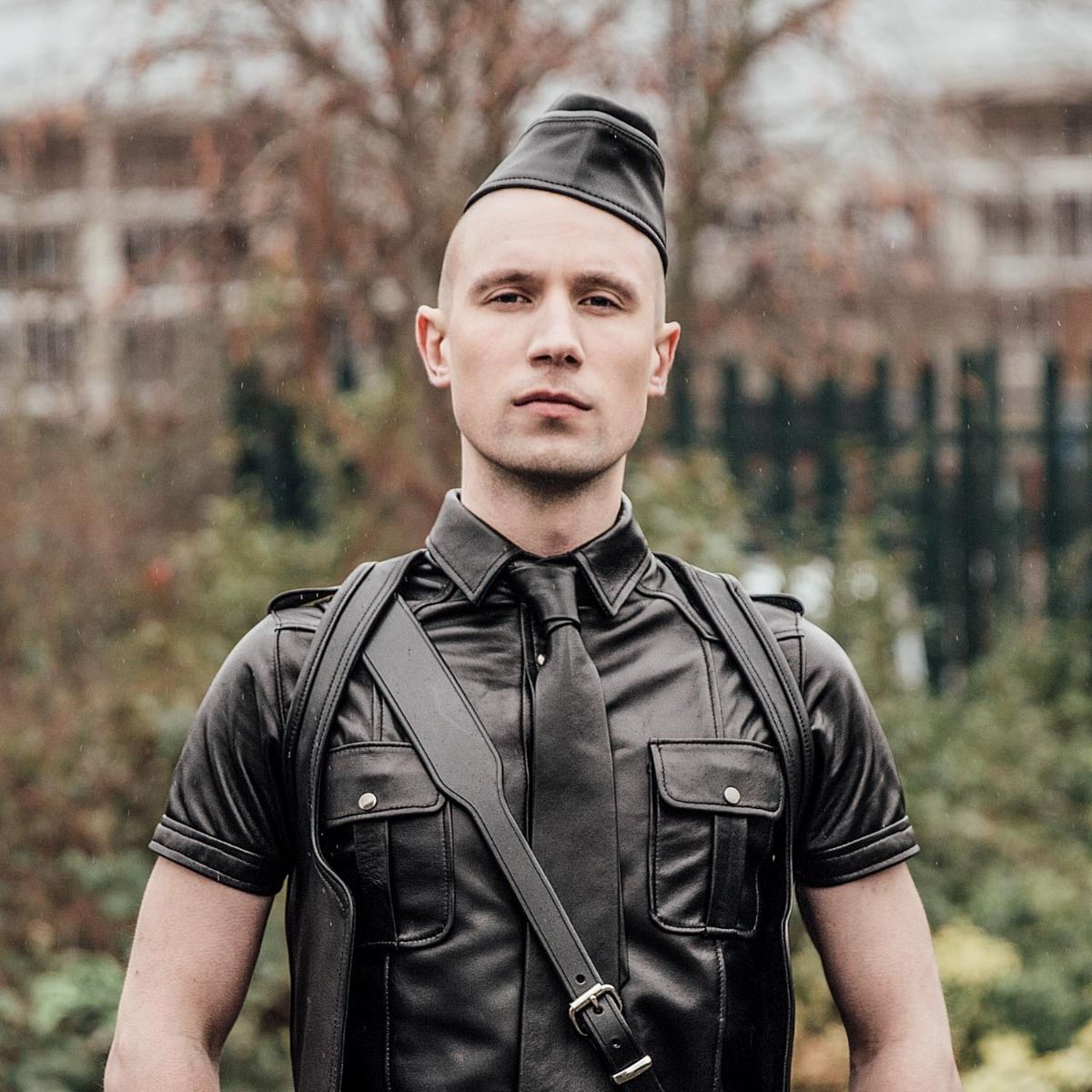 Leather Uniform Forage Cap // Made to Order from Rufstok.