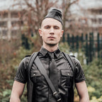 Leather Uniform Forage Cap // Made to Order from Rufstok.
