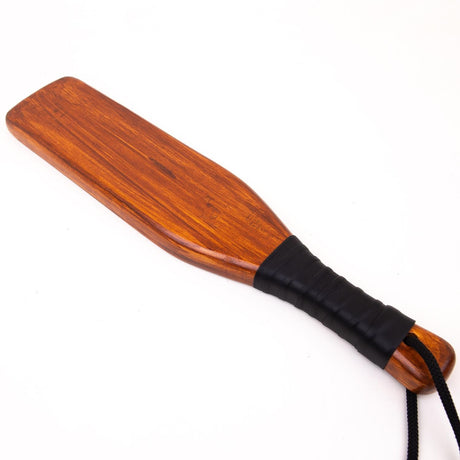 Leather Wrapped Spanker, Wooden Paddle from Zado.