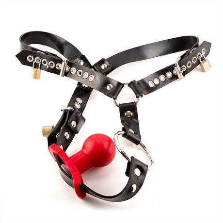 Locking Rubber Butt Plug Harness from REGULATION.