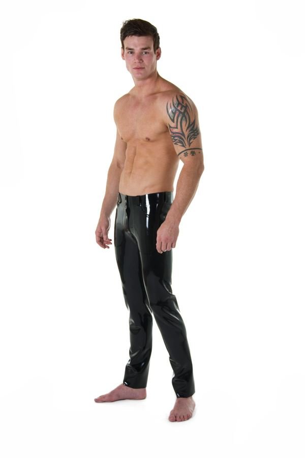 Low-Rise Rubber Jeans from REGULATION.