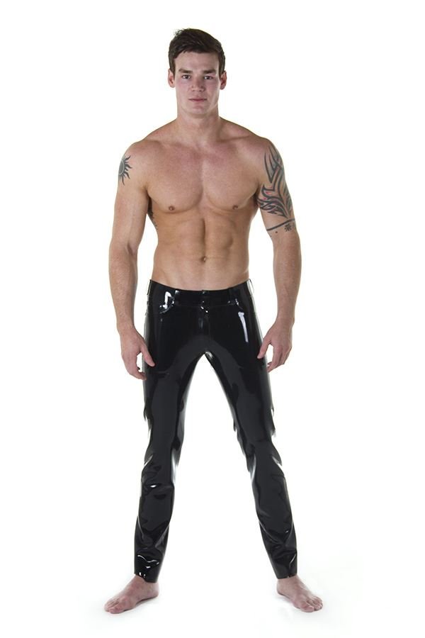 Low-Rise Rubber Jeans from REGULATION.
