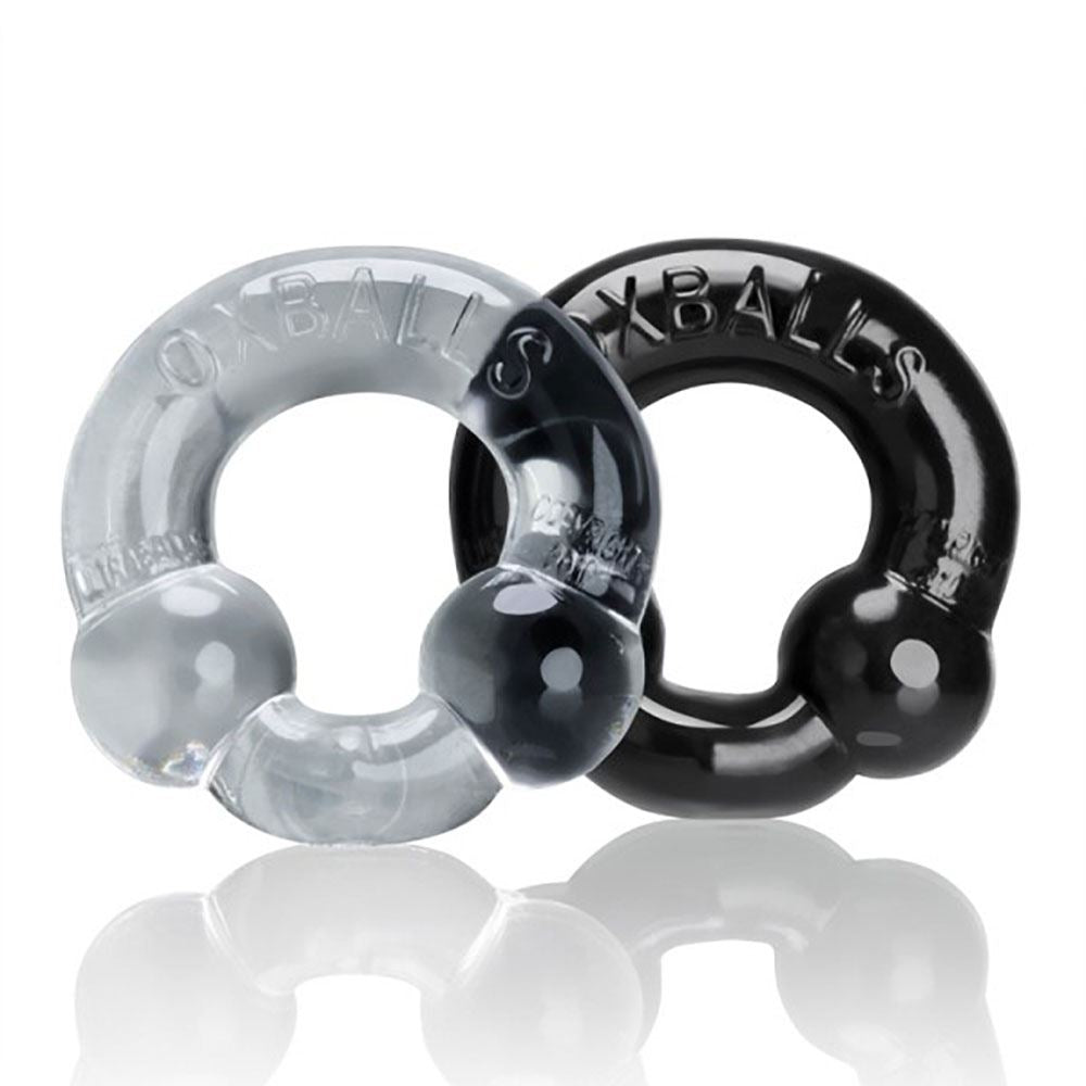 OXBALLS UltraBalls, 2 pack, Black and Clear from Oxballs.