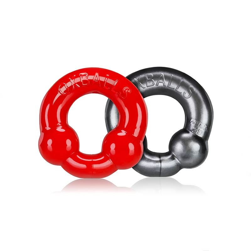 OXBALLS UltraBalls, 2 pack, Red and Steel from Oxballs.