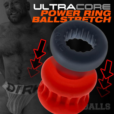 OXBALLS Ultracore, Core Ballstretcher with Axis Ring, Red Ice from Oxballs.