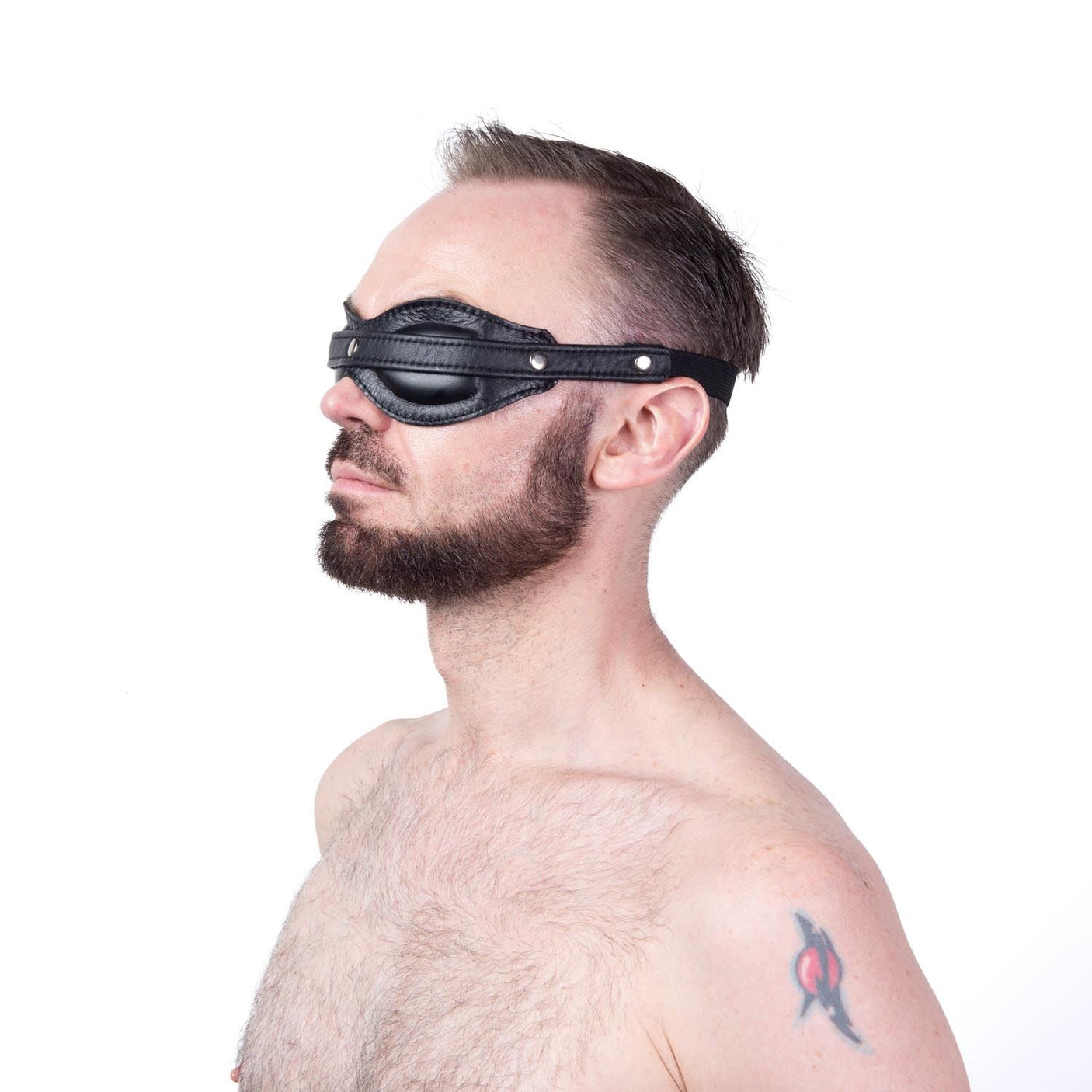 Padded Blindfold, Leather from Mr S Leather.