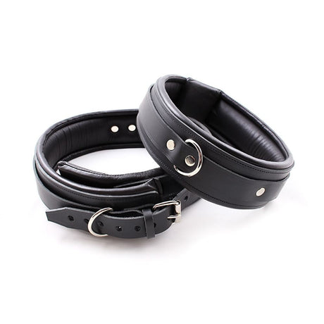 Padded Leather Thigh Cuffs from Fetters.