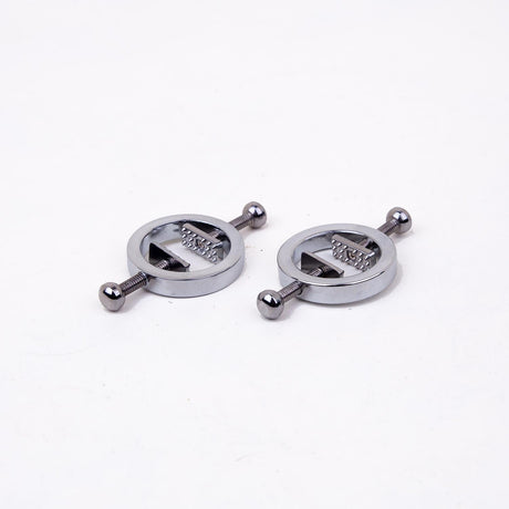 Pincer Nipple Rings, Stainless Steel, Pair from Dark Forge.