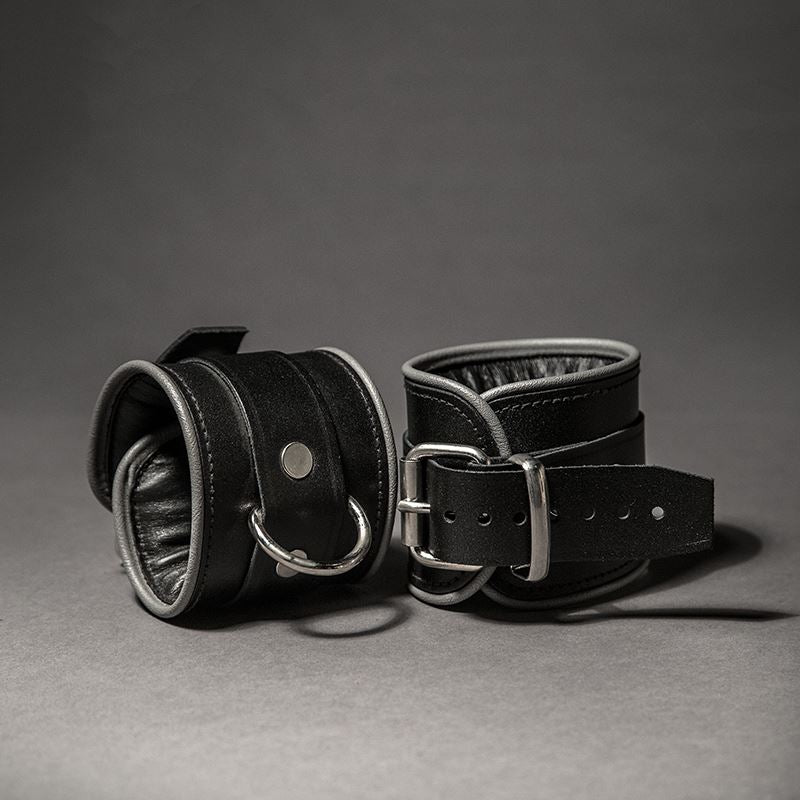 Piped Leather Ankle Cuffs from Fetters.