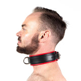 Piped Locking Leather Collar from REGULATION.