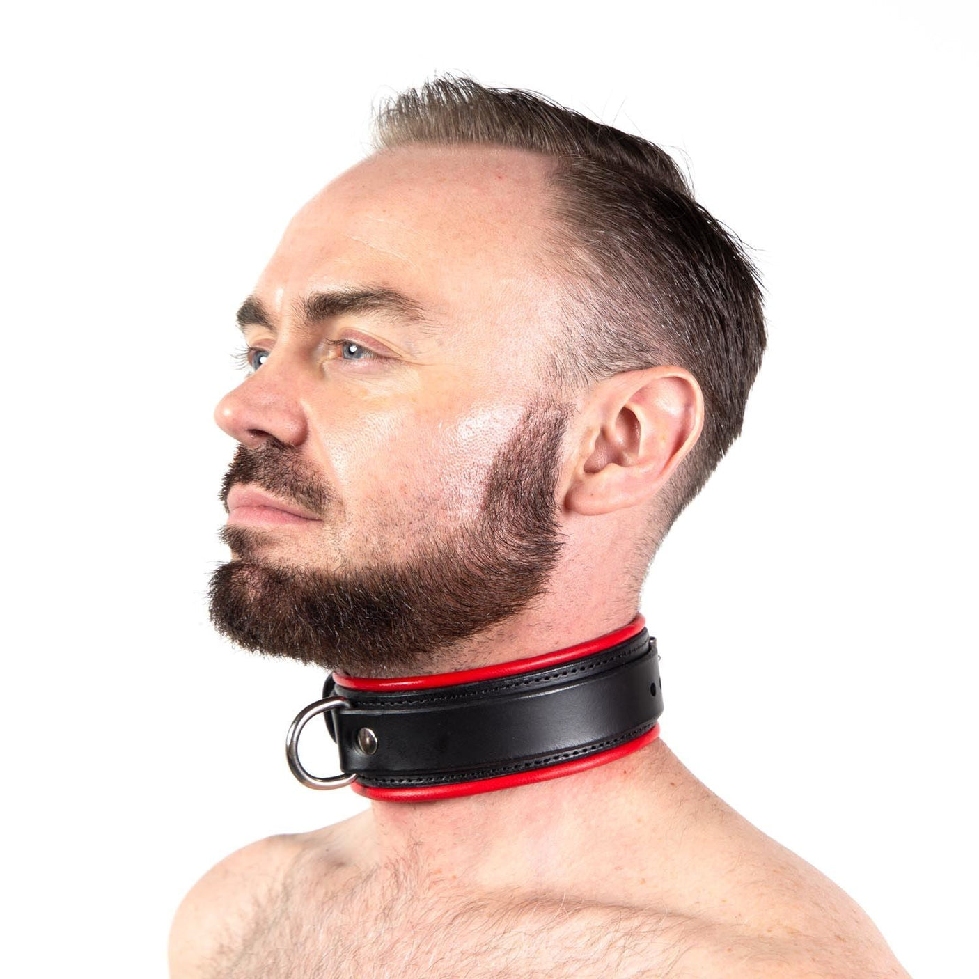 Piped Locking Leather Collar from REGULATION.