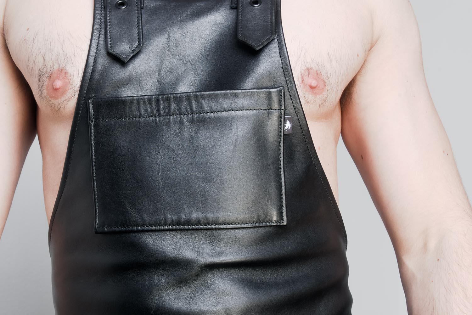 Pushrod Leather Apron from Rufstok.