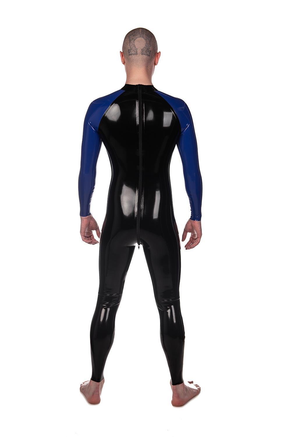 Reach Catsuit, Black/Royal Blue from REGULATION.