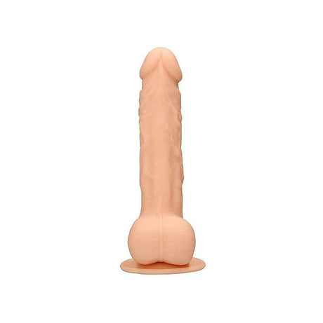 Realrock Silicone Dildo with Balls, 7", Dual Density, Flesh from Realrock.