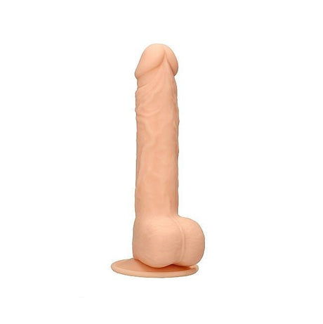 Realrock Silicone Dildo with Balls, 9.5", Dual Density, Flesh from Realrock.