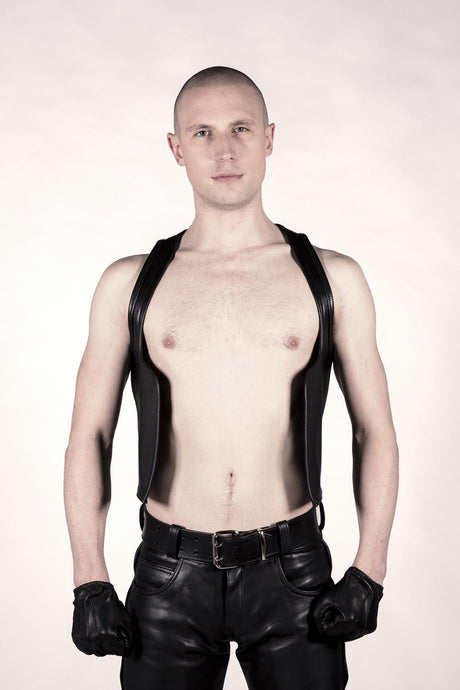 Riser Leather Waistcoat from Rufstok.