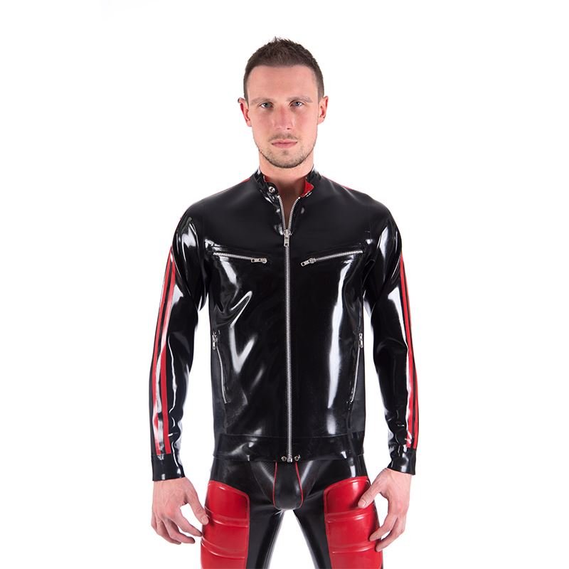 Rubber Biker Jacket // Made to Order from REGULATION.