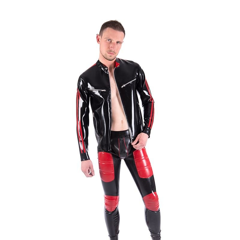 Rubber Biker Jacket // Made to Order from REGULATION.