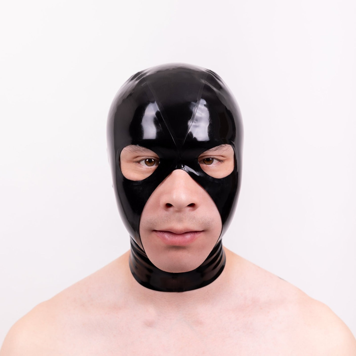 Rubber Cocksucker Hood, Open Face, Pull-On, Open Eyes from REGULATION.