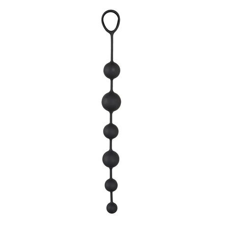 Silicone Anal Beads Combi-sized, Black from Black Velvets.