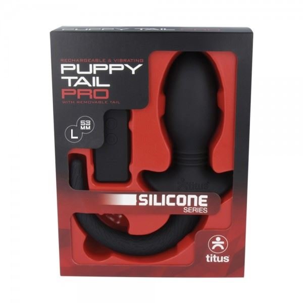 Silicone Puppy Tail Pro, Remote Control, L from Titus.
