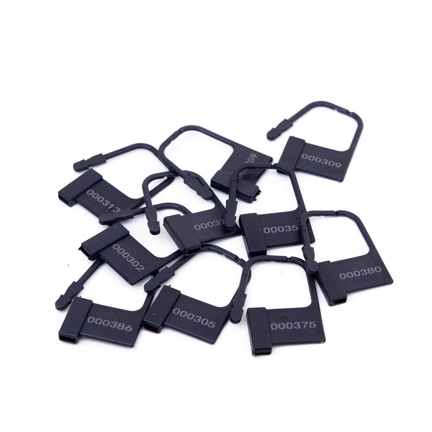 Spare Disposable Chastity Plastic Lock Set, 10 Pack, Black from SM Domain.