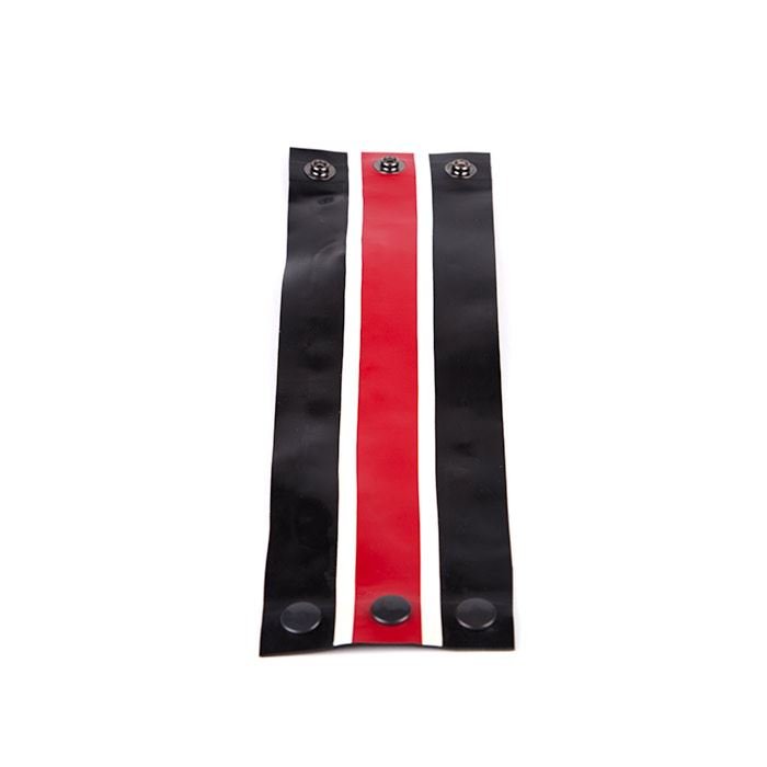 Striped Rubber Wrist Wallet // Made to Order from REGULATION.