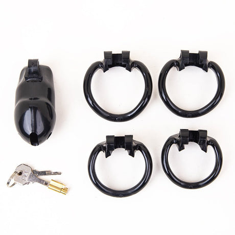 Sub Trainer, Chastity Cage, Black from SM Domain.