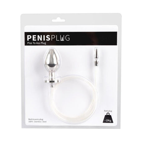 Urethral Piss to Ass Plug from PenisPlug.