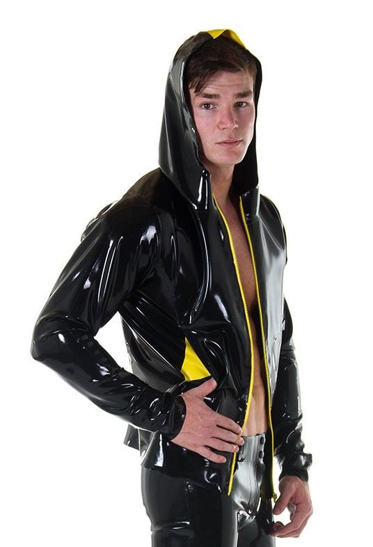 Zip Up Rubber Hoodie from REGULATION.